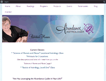 Tablet Screenshot of abundanceastrologer.com